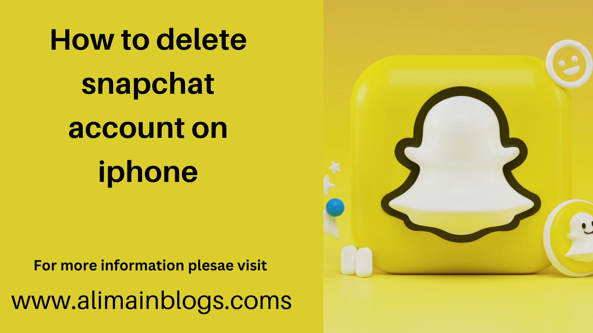 How to delete snapchat account on iphone