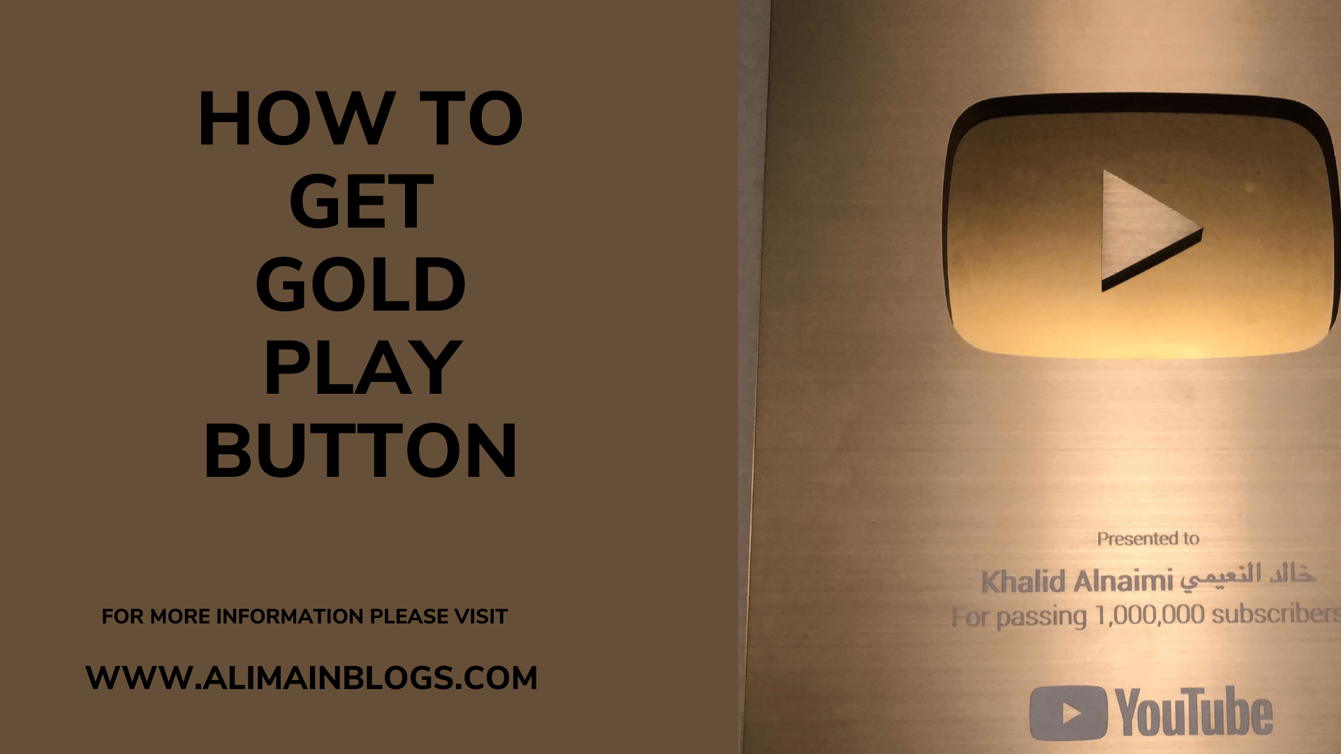 How to get gold play button