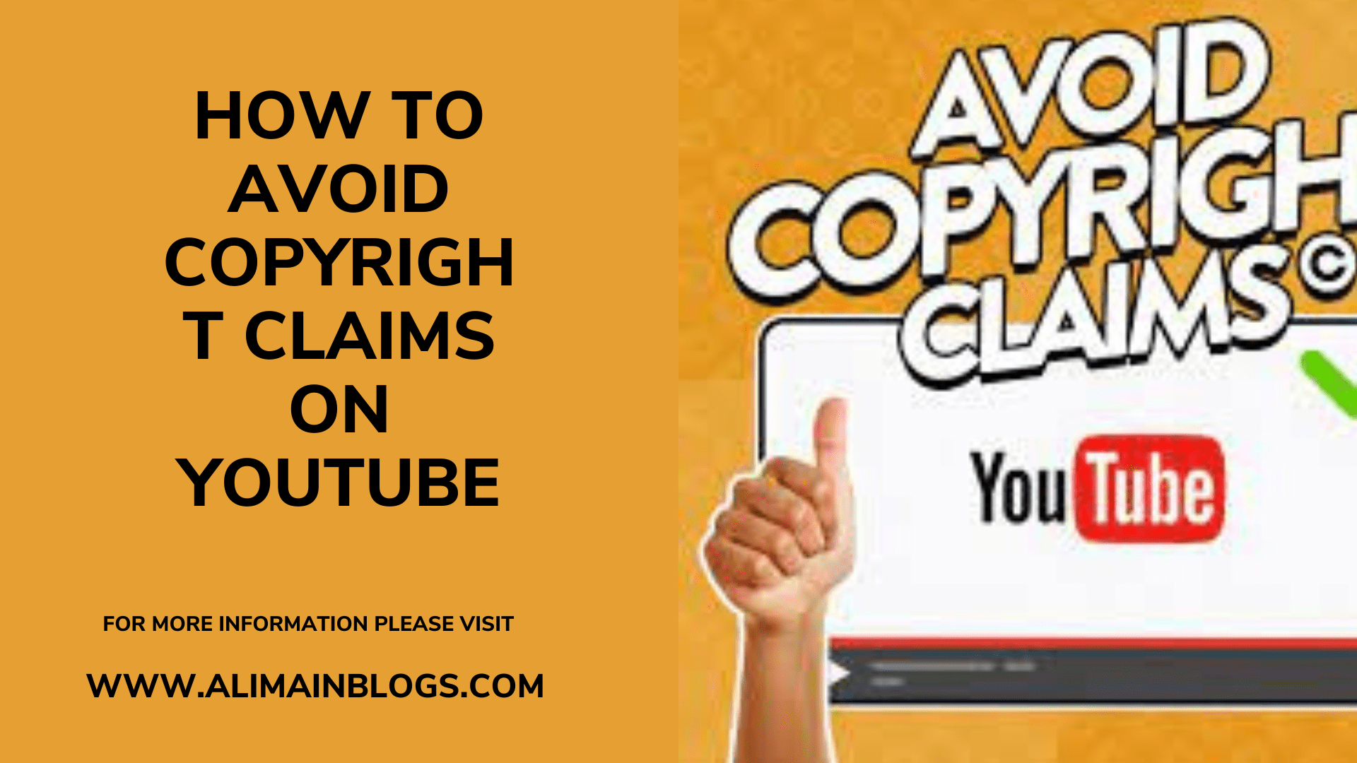 How to avoid copyright claims on youtube