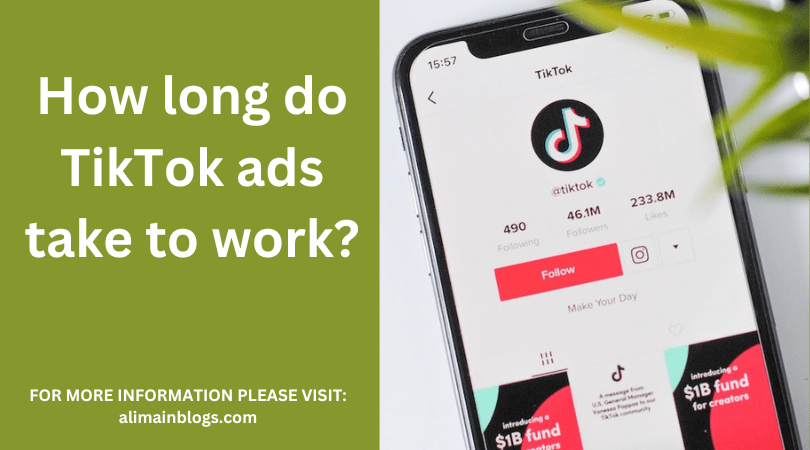 How long do TikTok ads take to work?
