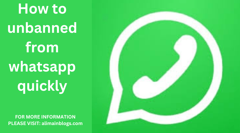 How to unbanned from whatsapp quickly