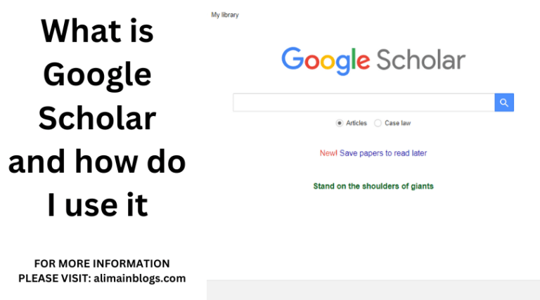 What is Google Scholar and how do I use it