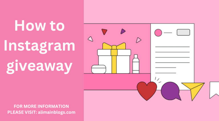 How to Instagram giveaway