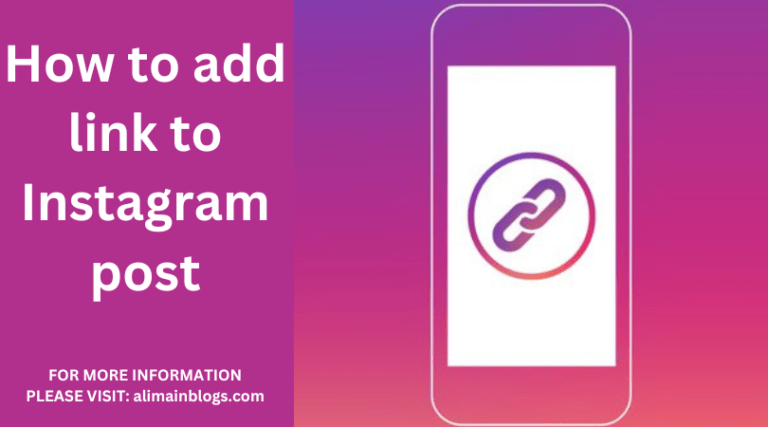 How to add link to Instagram post