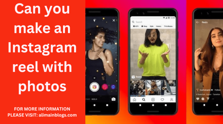 Can you make an Instagram reel with photos