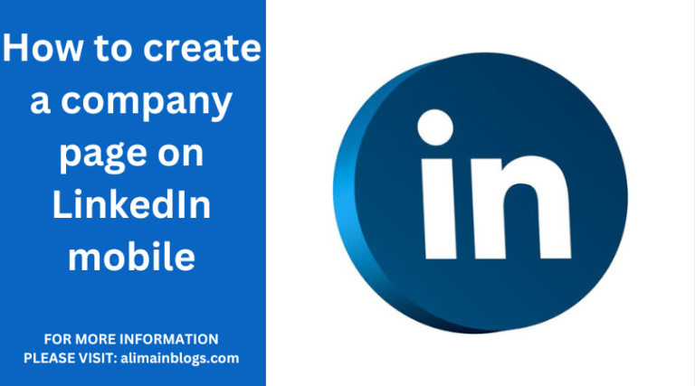 How to create a company page on LinkedIn mobile